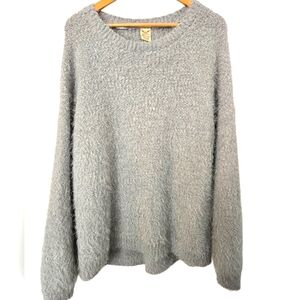 Faded Glory Knit Cozy Gray/Silver Sweater Size XXL